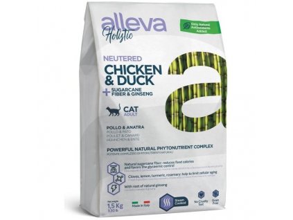 ALLEVA HOLISTIC Cat Dry Adult Chicken&Duck Neutered 5kg