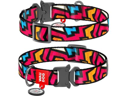 WAUDOG Nylon obojek 2,5 × 37–58 cm Graffiti