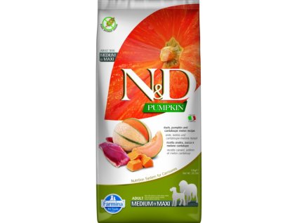 N&D Pumpkin Dog Duck & Cantaloupe Adult Medium & Maxi 12 kg