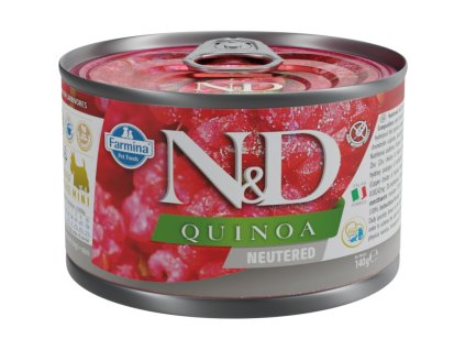 N&D Quinoa Dog Neutered Pork Mini 140 g