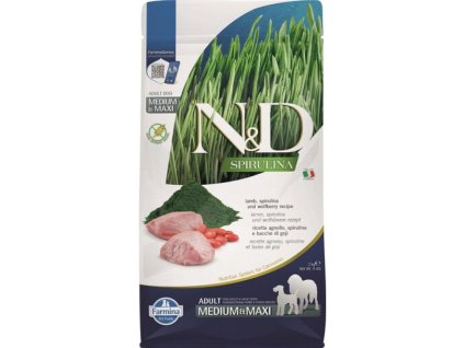 N&D SPIRULINA Dog Lamb Adult Medium & Maxi 2 kg