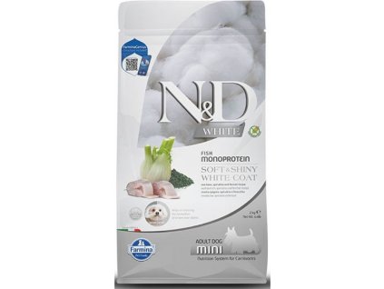 N&D White Dog Sea Bass, Spirulina & Fennel Adult Mini 2 kg