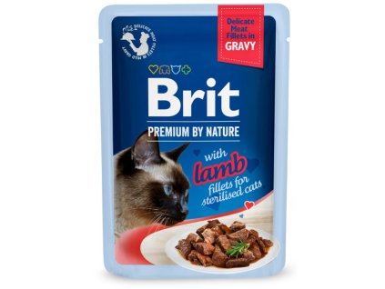 Brit Premium by Nature Delicate Fillets in Gravy with Lamb Sterilised 85 g