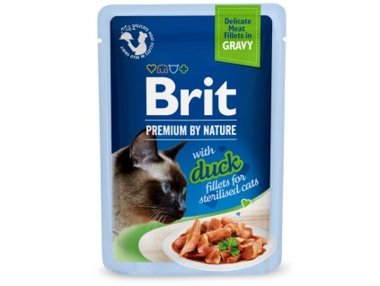 Brit Premium by Nature Delicate Fillets in Gravy with Duck Sterilised 85 g