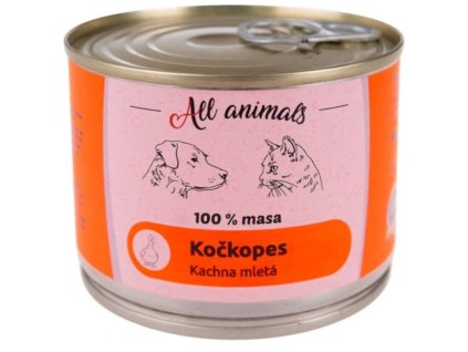 ALL ANIMALS Kočkopes kachna mletá 200 g