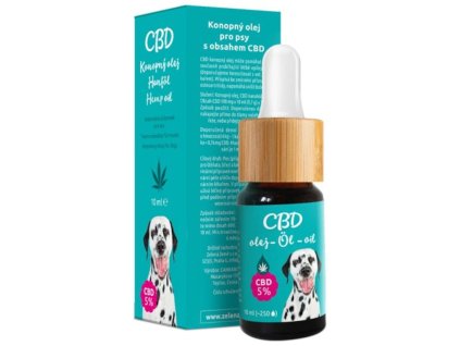 Zelená země CBD konopný olej pro psy 5 10 ml