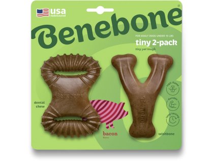 Benebone Dental Chew & Wishbone Bacon XS 2 ks