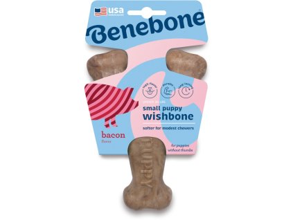Benebone Puppy Wishbone Bacon S