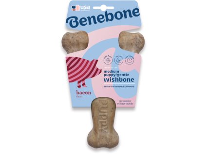 Benebone Puppy Wishbone Bacon M