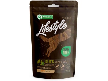 Nature's Protection LifeStyle Grain Free Duck Dices with Seaweed 75 g