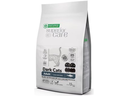 Nature's Protection Superior Care Dark Cats Adult Grain Free Herring 1,5 kg