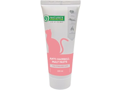 Nature's Protection Anti–Hairball Malt Paste for Sterilised Cats 100 ml
