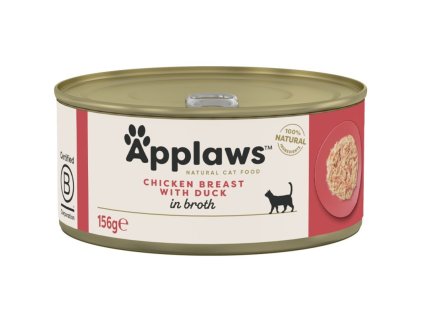 Applaws Cat kuřecí prsa s kachnou 156 g