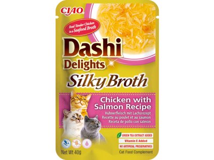 Inaba Dashi Delights Silky Broth kuře a losos 40 g