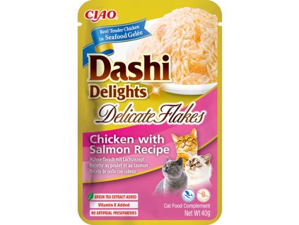 Inaba Dashi Delights Delicate Flakes kuře a losos 40 g