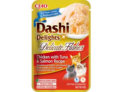 Inaba Dashi Delights Delicate Flakes kuře, tuňák a losos 40 g