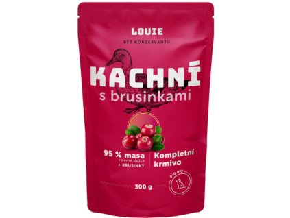 Louie pro psy kachní s brusinkami 300 g