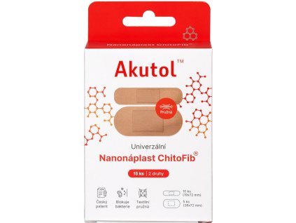 Akutol Nanonáplast ChitoFib univerzální 15 ks