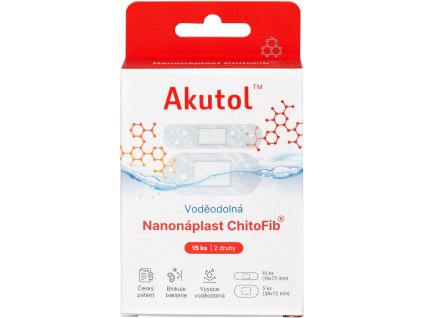 Akutol Nanonáplast ChitoFib voděodolné 15 ks