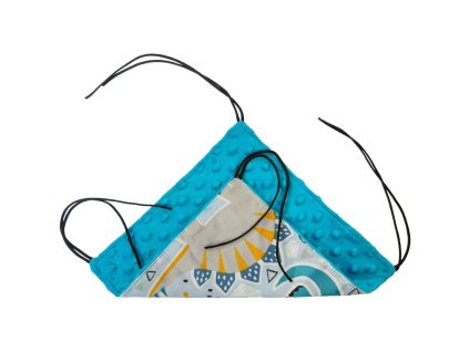 Samohýl Exclusive závěsný pelech minky tyrkysový a dinosauři S