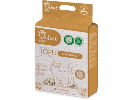 Velvet Paw Tofu Natural 6 l 2,6 kg