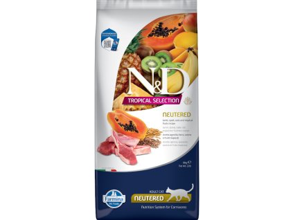 N&D TROPICAL SELECTION Cat Lamb Neutered 10 kg