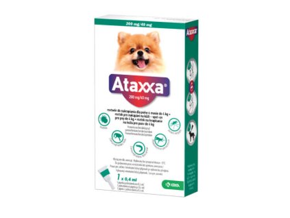 Ataxxa pro psy do 4kg spot-on 1x0.4ml