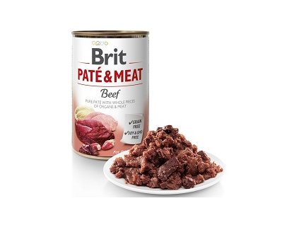 BRIT PATÉ & MEAT KONZ. BEEF 400 G ZB003429