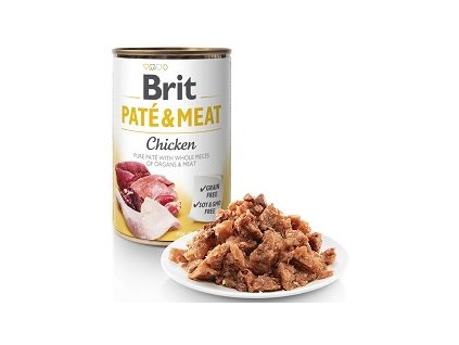 BRIT PATÉ & MEAT KONZ. CHICKEN 400 G ZB003430