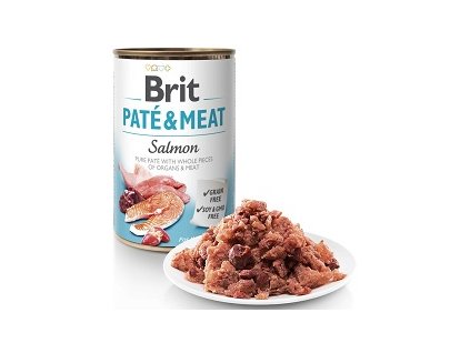 BRIT PATÉ & MEAT KONZ. SALMON 400 G ZB003428
