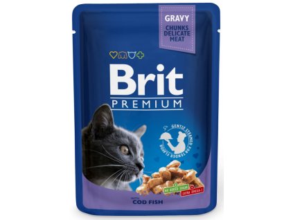 Brit Premium Cat kaps. Gravy Cod Fish 100 g