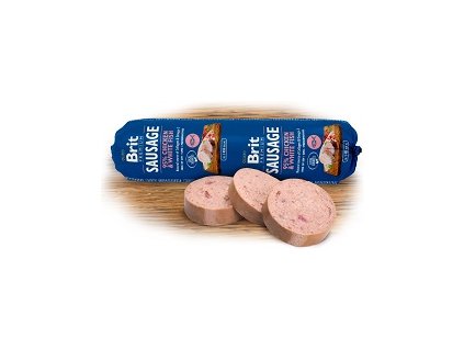 BRIT SALÁM SAUSAGE CHICKEN & WHITE FISH 800 G ZB002517