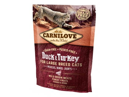 Carnilove Cat Adult Duck & Turkey Large B.Grain Fr 0,4 kg