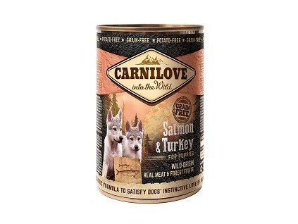 CARNILOVE WM KONZ. SALMON & TURKEY FOR PUPPIES GF 400 G