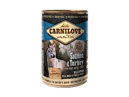 CARNILOVE WM KONZ. SALMON & TURKEY GRAIN FREE 400 G