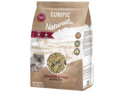 Cunipic Naturaliss Chinchilla & Degu pro činčily a osmáky 1,81 kg
