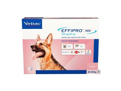 Effipro Duo L spot on pro psy 20 40 kg 4x 2,68 ml