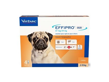 Effipro Duo S spot on pro psy 2 10 kg 4x 0,67 ml