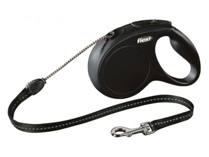 Flexi Classic NEW M lanko 5 m černé 20 kg