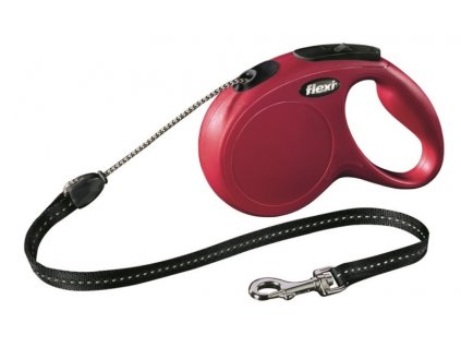 Flexi Classic NEW M lanko 5 m červené 20 kg