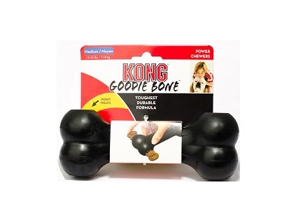 HRAČKA GUMA KOST ČERNÁ KONG MEDIUM