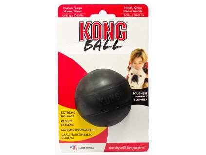 HRAČKA GUMA MÍČ ČERNÝ KONG MEDIUM / LARGE