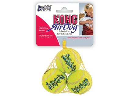 HRAČKA TENIS AIR DOG MÍČ MALÝ KONG 3 KS, EXTRA SMALL