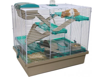 Klec hlod. křeček Pico XL hnědá zelená Rosewood 50x36x47cm