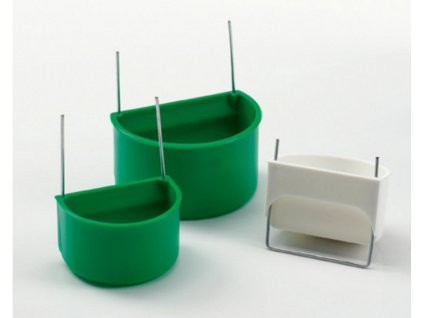 Krmítko napáječka pták, půlkruh. zelené Duvo+ 5,5 cm