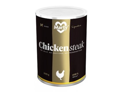 MARTY konz. pro psy DeLuxe kuřecí prsa steak 300 g