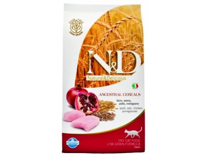 N&D Low Grain Cat Neutered Chicken & Pomegranate 0,3 kg