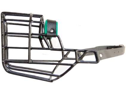 Náhubek kovový Dalmatin pes, černý 110 x 130 x 110 cm