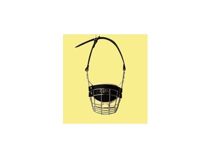 Náhubek kovový Pitbulteriér fena, chrom 115 x 125 x 80 mm