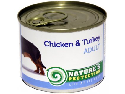 Nature's Protection konzerva Adult Chicken & Turkey 200 g
